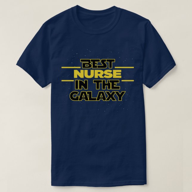 Camiseta Mejor asistente médico de la galaxia dice divertid (Diseño del anverso)