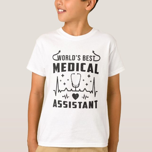 Camiseta Mejor Asistente Médico del Mundo Médica Enfermeras (Anverso)