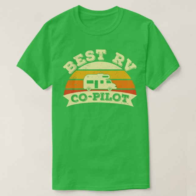 Camiseta Mejor Autopista de Caravana de Camping CoPiloto RV (Diseño del anverso)