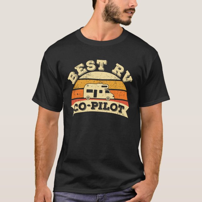 Camiseta Mejor Autopista de caravanas de camping piloto RV (Anverso)