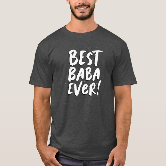 Camiseta Mejor Baba del día del padre griego (Anverso)