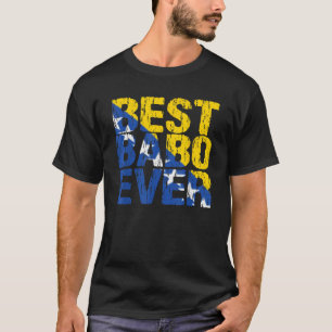 Camiseta Mejor Babo Padre Bosnio Padre Bosnia Disposición d