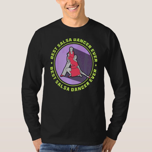 Camiseta Mejor bailarina de salsa que baila en latín (Anverso)