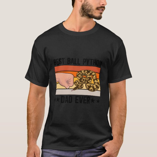 Camiseta Mejor Ball Python Dad Ball Python Lover Ball Pytho (Anverso)
