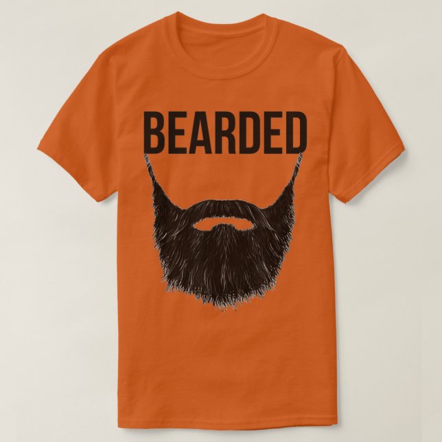 Camiseta mejor barba larga 3 (Diseño del anverso)