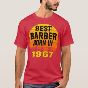 Camiseta Mejor Barber Nacido En La Vintage De Cumpleaños De
