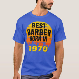 Camiseta Mejor Barber Nacido En La Vintage De Cumpleaños De