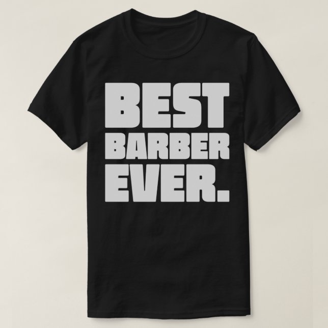 Camiseta Mejor Barber siempre clásico TShirt (Diseño del anverso)