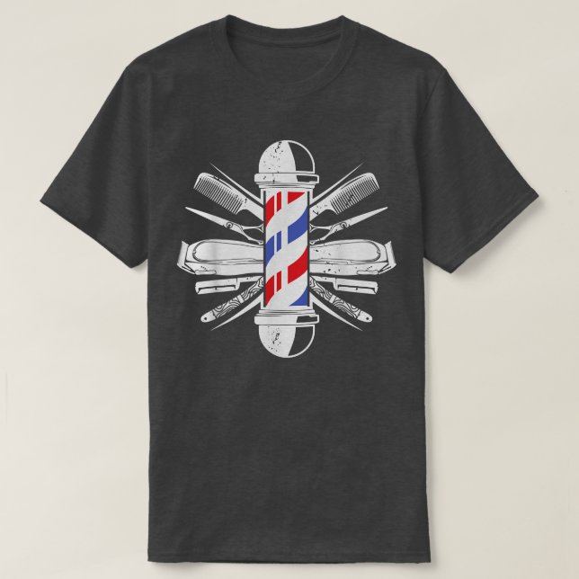 Camiseta Mejor Barbería Para Hombres Barbershop Hairdresser (Diseño del anverso)