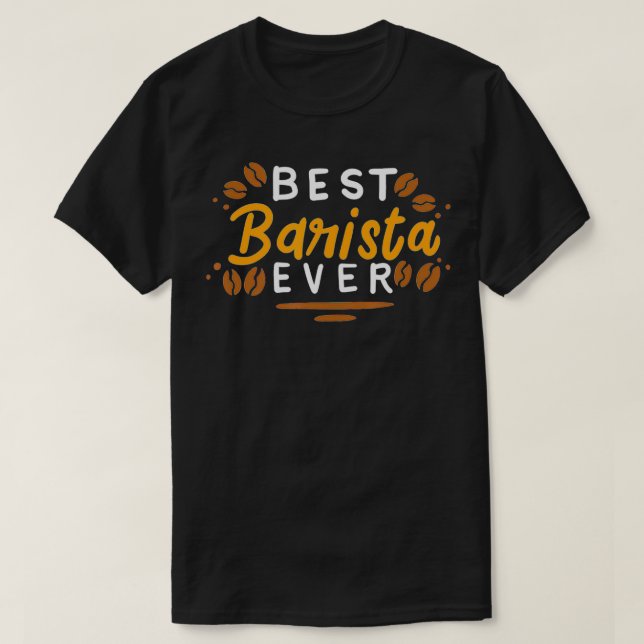 Camiseta Mejor Barista (Diseño del anverso)
