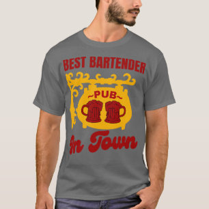Camiseta Mejor Barman De La Ciudad