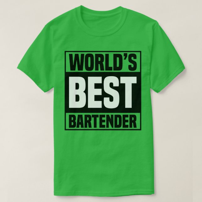 Camiseta Mejor Barman de Worldx27 7 (Diseño del anverso)