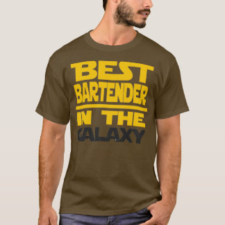 Camiseta Mejor Barman En El Regalo Gracioso De Galaxy