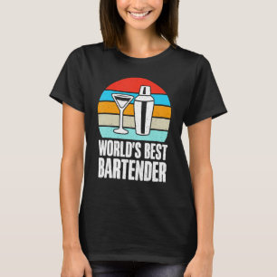 Camiseta Mejor Bartender del Mundo