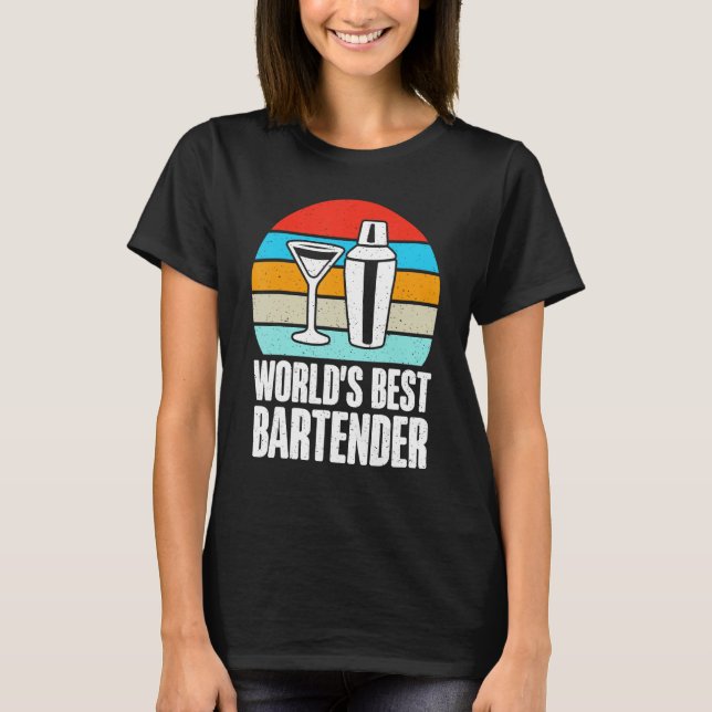 Camiseta Mejor Bartender del Mundo (Anverso)