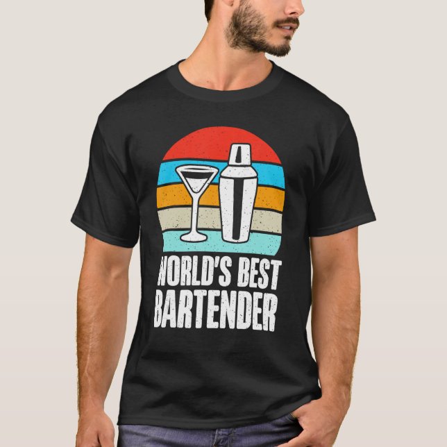 Camiseta Mejor Bartender del Mundo (Anverso)