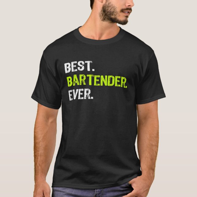 Camiseta Mejor BARTENDER siempre Gracioso regalo Premium (Anverso)