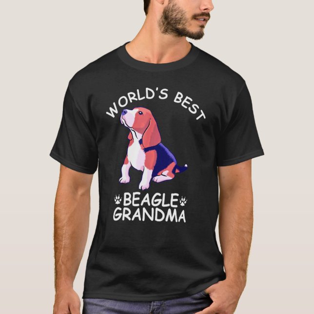 Camiseta Mejor Beagle Abuela Abuela Perro Cute (Anverso)