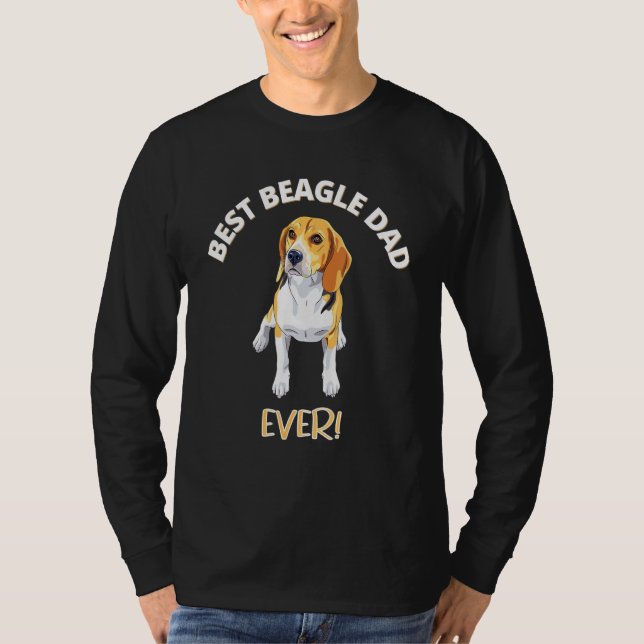Camiseta Mejor Beagle Dad Divertido Dueño De Perro (Anverso)