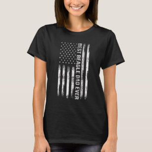 Camiseta Mejor Beagle Dad Ever Dog American Flag Patriotic