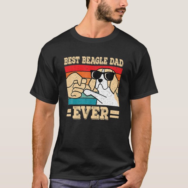 Camiseta Mejor Beagle Dad Perro Gracioso (Anverso)