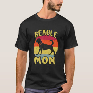 Camiseta Mejor Beagle Mamá de la Vintage Perro del Amor del