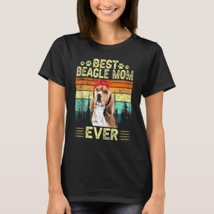 Camiseta Mejor Beagle Mom De La Vieja Retro