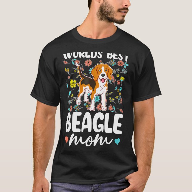 Camiseta Mejor Beagle Mom Dog del Mundo (Anverso)