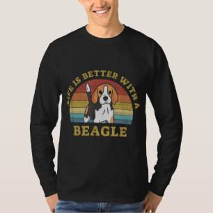Camiseta Mejor Beagle Retro Vintage Dog Diseño Puppy Lover