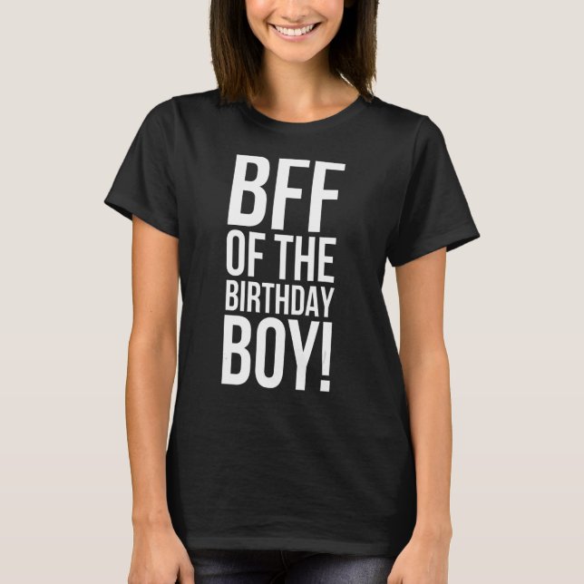 Camiseta Mejor BFF del novio de cumpleaños (Anverso)