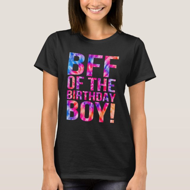 Camiseta Mejor BFF del novio de cumpleaños (Anverso)