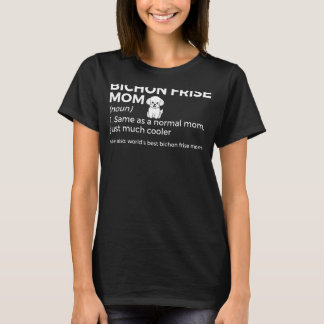Camiseta Mejor Bichon para la definición de mamá de una frí