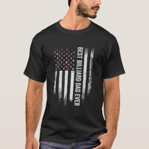 Camiseta Mejor Billiard Snooke de la vieja bandera estadoun