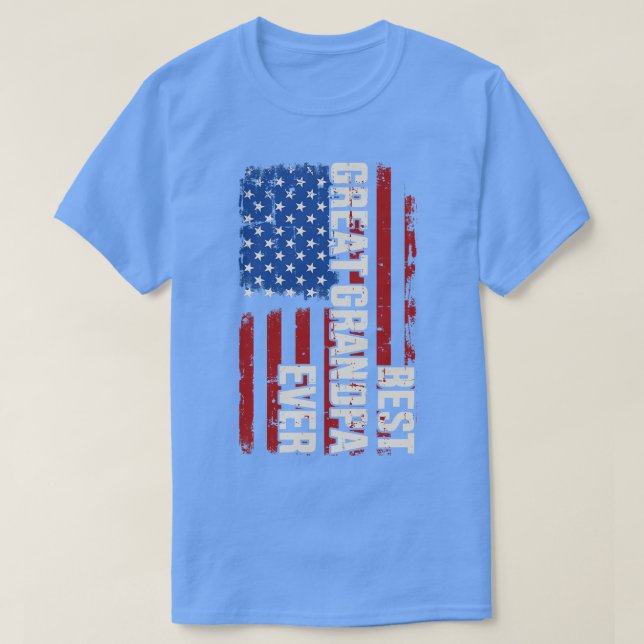Camiseta Mejor bisabuelo de ee.uu. (Diseño del anverso)