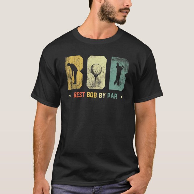 Camiseta Mejor Bob De Par Daddy Fathers Day Golf (Anverso)