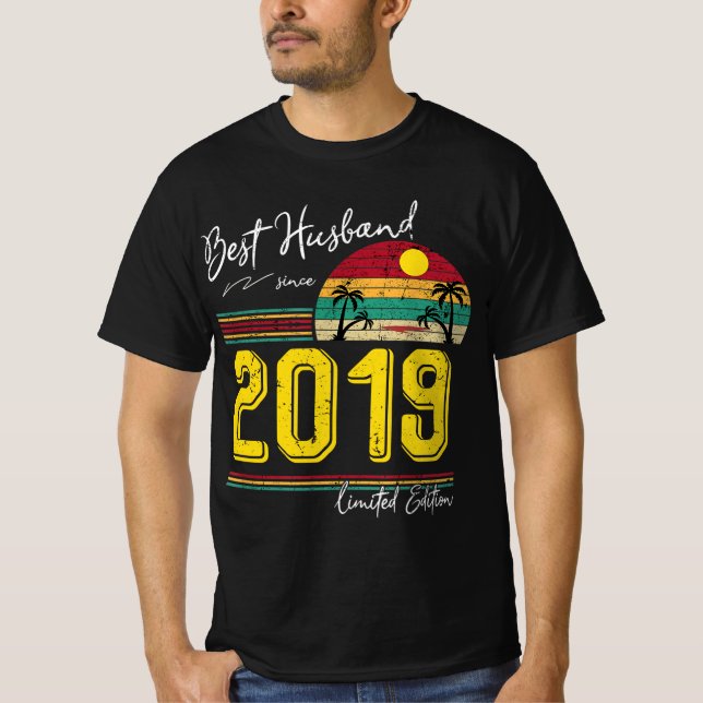 Camiseta Mejor Boda Husman Aniversario Regalos A Marido Sin (Anverso)