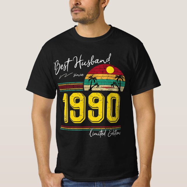 Camiseta Mejor Boda Husman Aniversario Regalos A Marido Sin (Anverso)