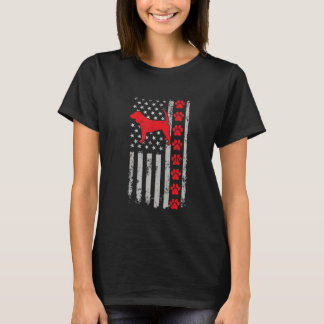 Camiseta Mejor Bombero Cheagle Mom Dad, Perro De La Bandera