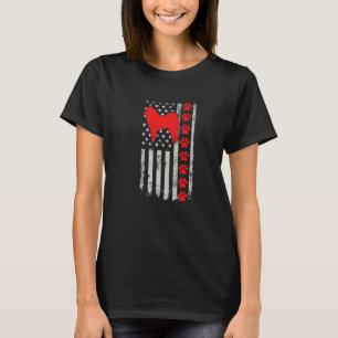 Camiseta Mejor bombero Eurasier mamá papá jamás bandera de