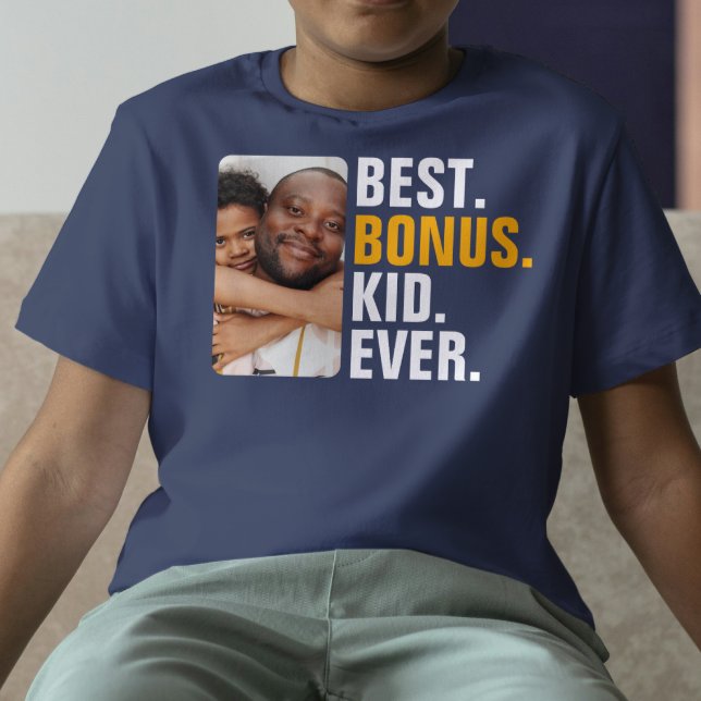Camiseta Mejor Bonificación Personalizada Niña Ever Stepchi (Personalized Best Bonus Kid Ever Stepchild T-Shirt for the step kid of the best bonus dad ever
)
