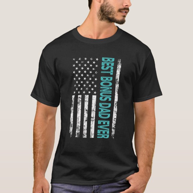 Camiseta Mejor Bono de Papá Noel EEUU Regalo De Bandera Est (Anverso)
