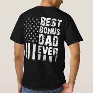 Camiseta Mejor Bono Papá Nunca Bandera Estadounidense