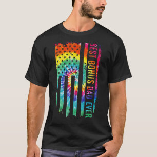 Camiseta Mejor Bono Papá Nunca Tye Papá y Stepdad Americano