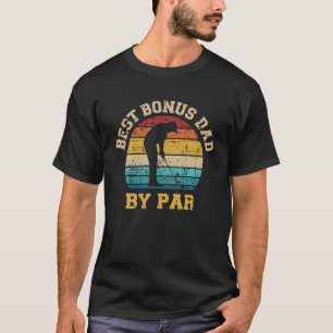 Camiseta Mejor Bono Papá Por Par Vintage Retro Golfer