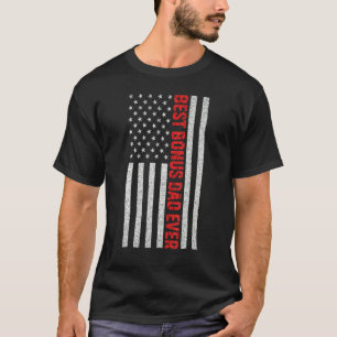 Camiseta Mejor Bono Para Los Hombres Papá Noel Bandera Esta