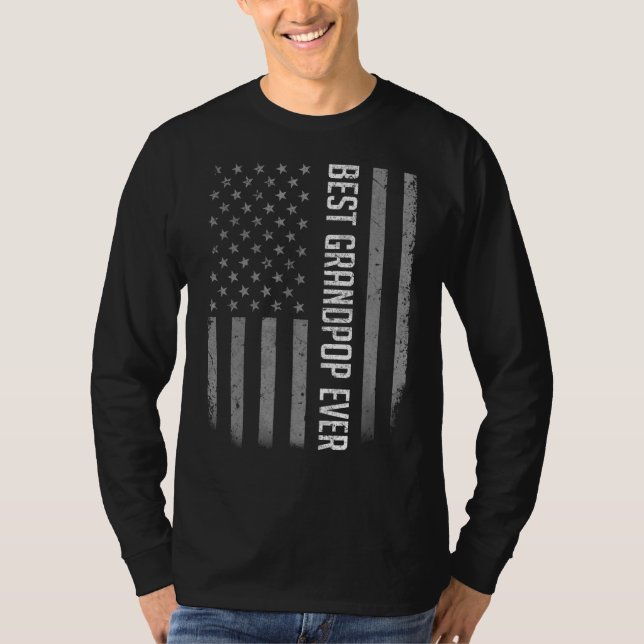 Camiseta Mejor Bono Para Los Hombres Papá Que Nunca Bandera (Anverso)