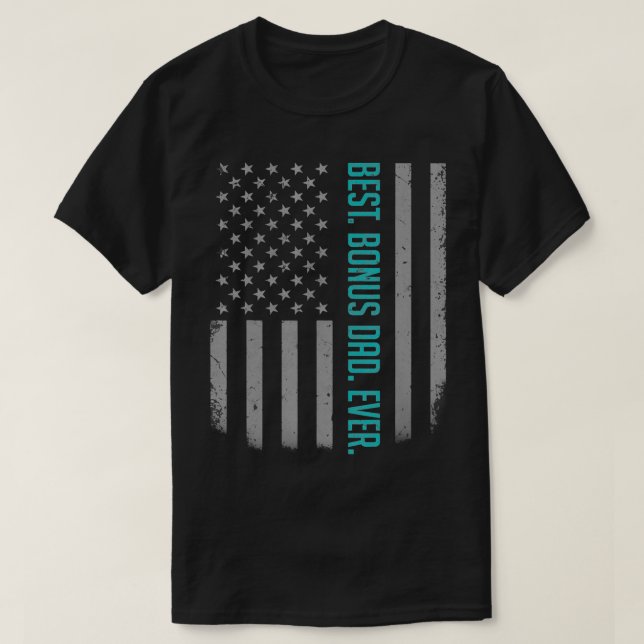 Camiseta Mejor Bono para Papá Noel La Bandera Americana Reg (Diseño del anverso)