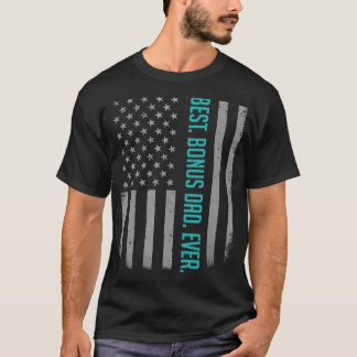 Camiseta Mejor Bono para Papá Noel La Bandera Americana Reg