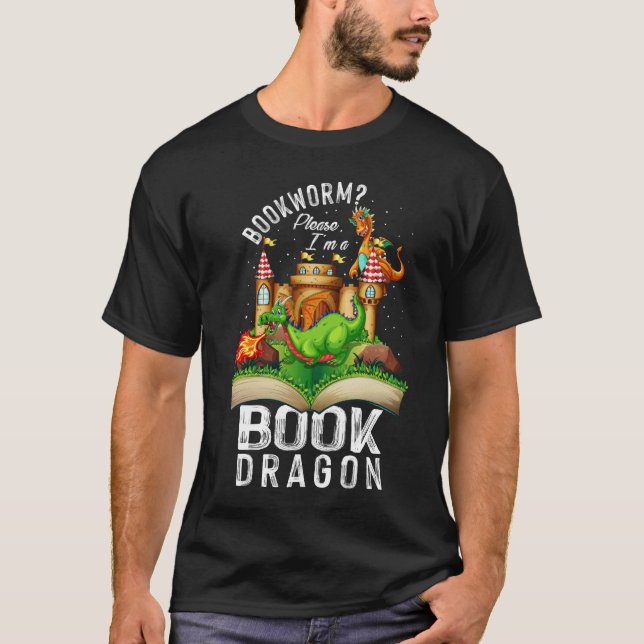 Camiseta Mejor Bookworm I_m A Book Dragon Costume Booka (Anverso)