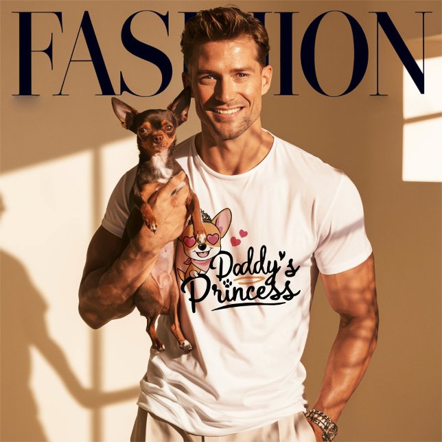 Camiseta Mejor borde de Buddy Collie (Daddy´s princess chihuahua funny cute gift )